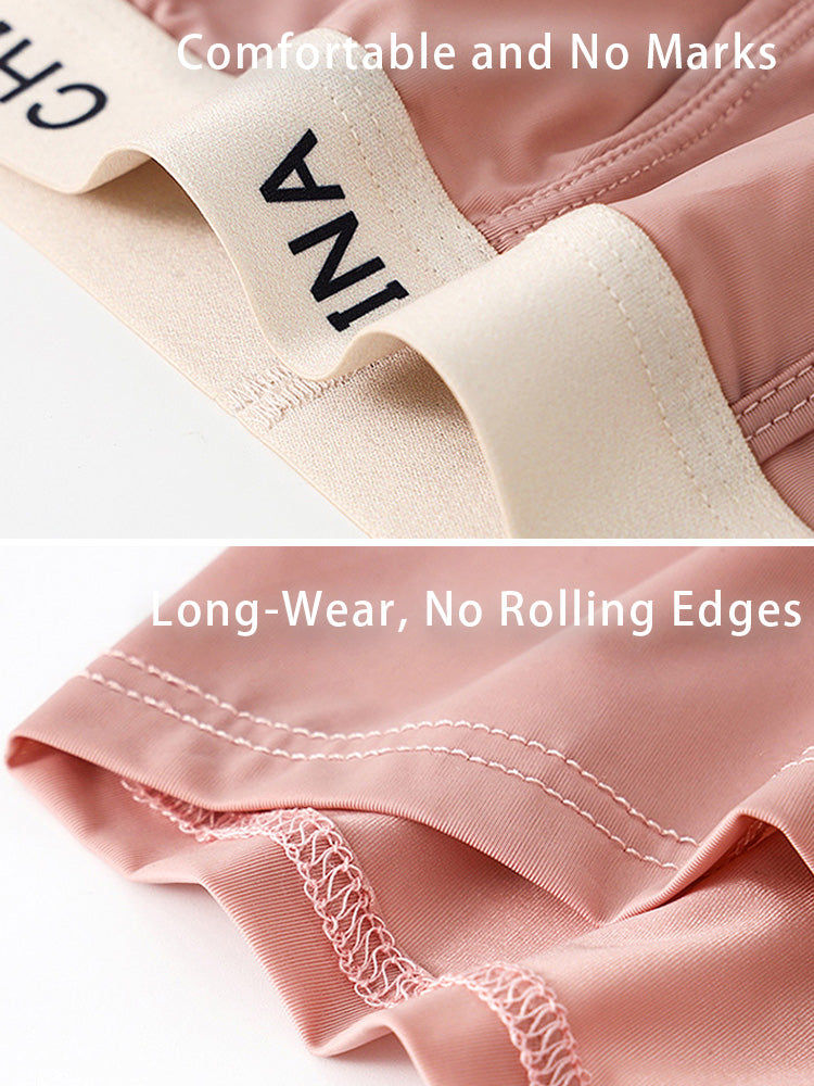 3 Pack Men's Ice Silk Bare-Sensation Breathable Lightweight Separating Trunks