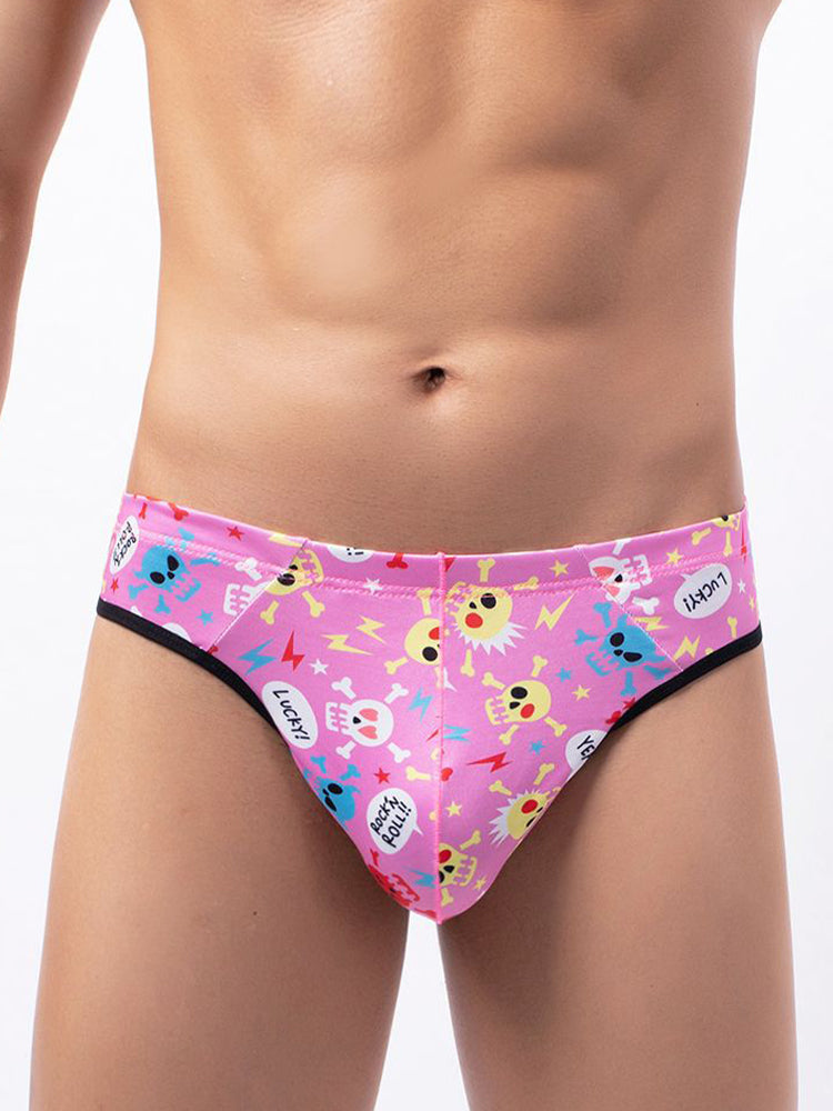 3-pack Men's Sexy Skull Low-rise Thong
