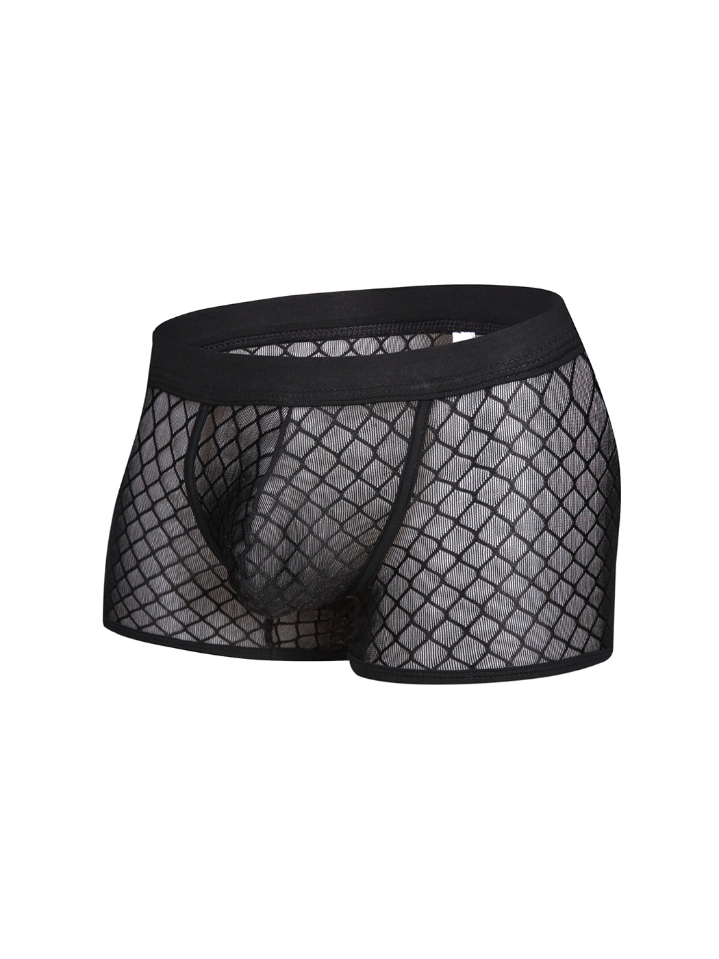 2 Pack Men's Sexy Transparent Mesh Trunks