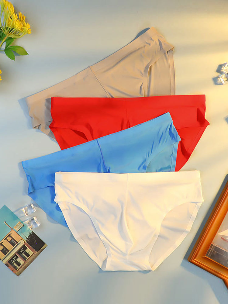 メンズ通気性シームレス薄手ブリーフ