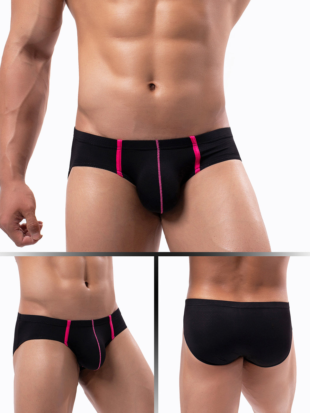 4 Pack Men's Low-rise Breathable Mesh Briefs