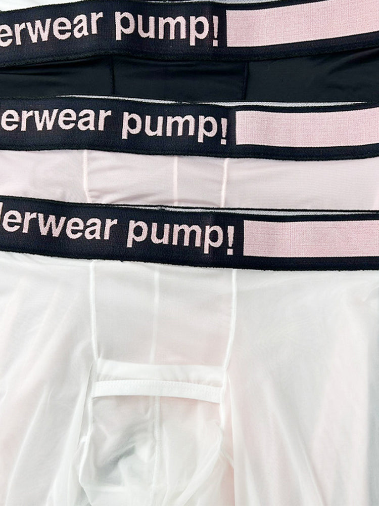Men's Ice Silk Semi-Transparent Sexy Fitness Pants