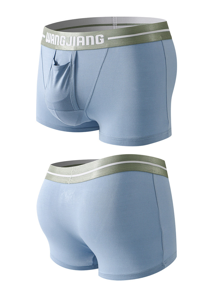3 Pack Men's Breathable Trunks with Front Pouch