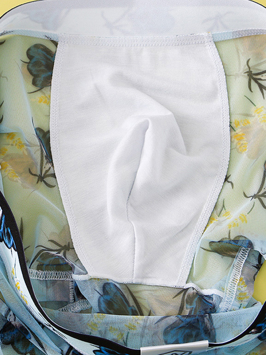 メンズセクシープリントメッシュトランクス4枚組