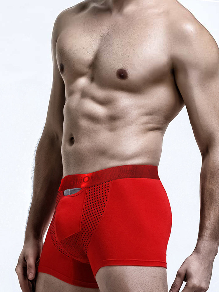 2 Pack Men's Bullet Separation Large Pouch Trunks