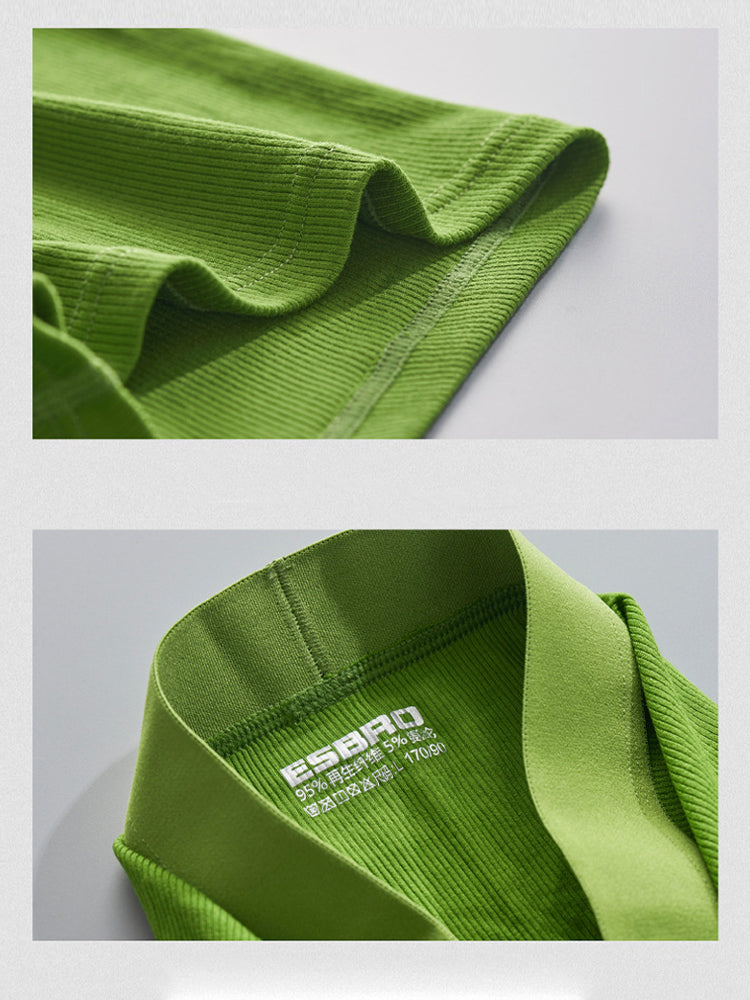 2 Pack Men's Single-Layer U-Pouch Ribbed Sweat-Absorbing Breathable Trunks