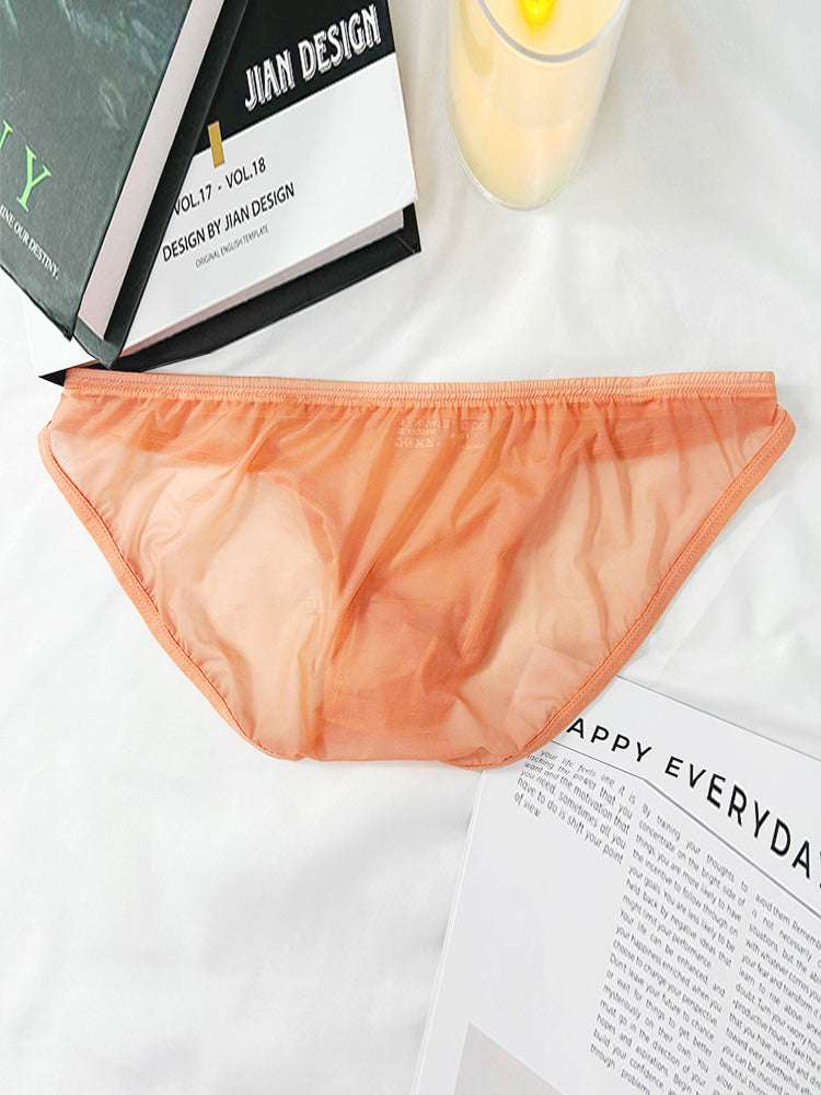 メンズ 3Dポーチ シアー アイスシルク ブリーフ