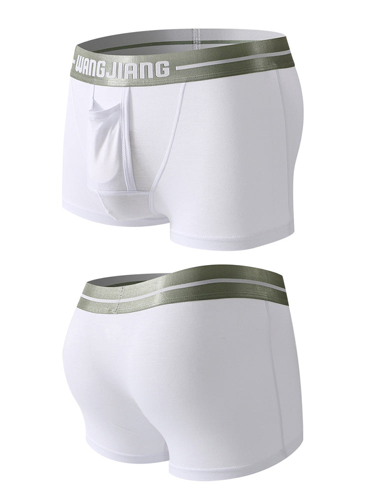 3 Pack Men's Breathable Trunks with Front Pouch