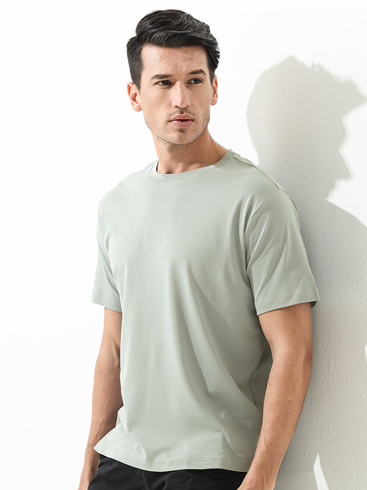 Men's Casual Anti-Bacterial Versatile Round-Neck T-Shirt