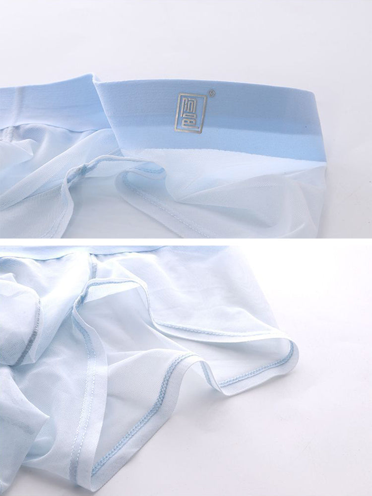 Men's Ultra-thin Low-Rise See-Through Ice Silk Briefs
