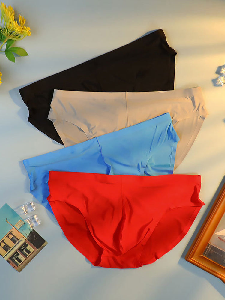 メンズ通気性シームレス薄手ブリーフ