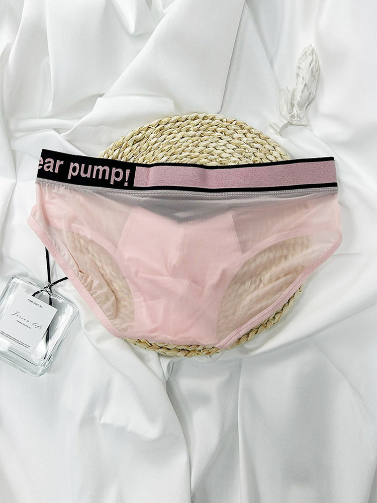 メンズ コンターポーチ シアー 通気性ブリーフ