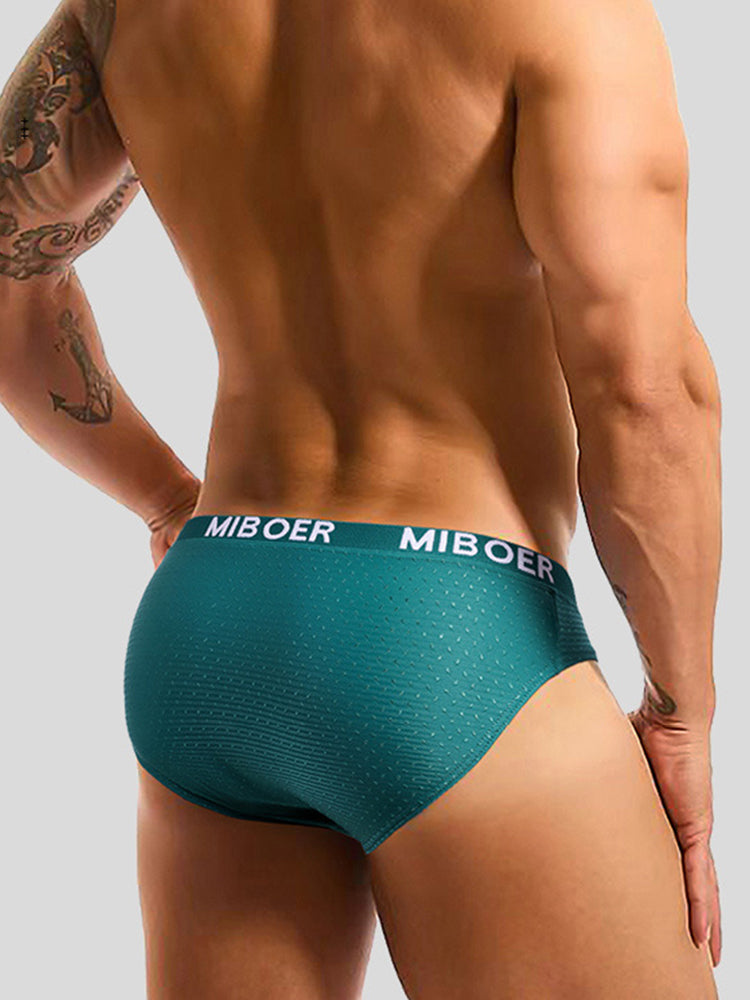 2 Pack Men's U-Pouch V-Front Low-Rise Briefs