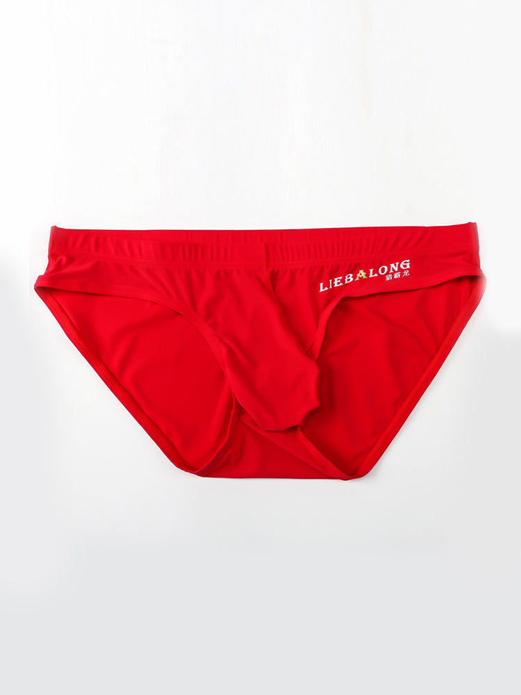 メンズ アイスシルク シームレス コンベックスポーチブリーフ 3枚組