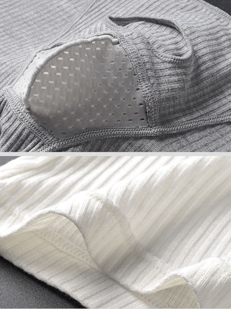 Solid Color Divided Pocket Trunks for Men