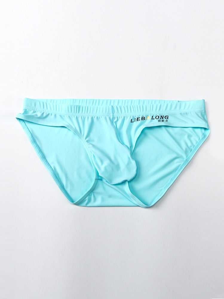 メンズ アイスシルク シームレス コンベックスポーチブリーフ 3枚組