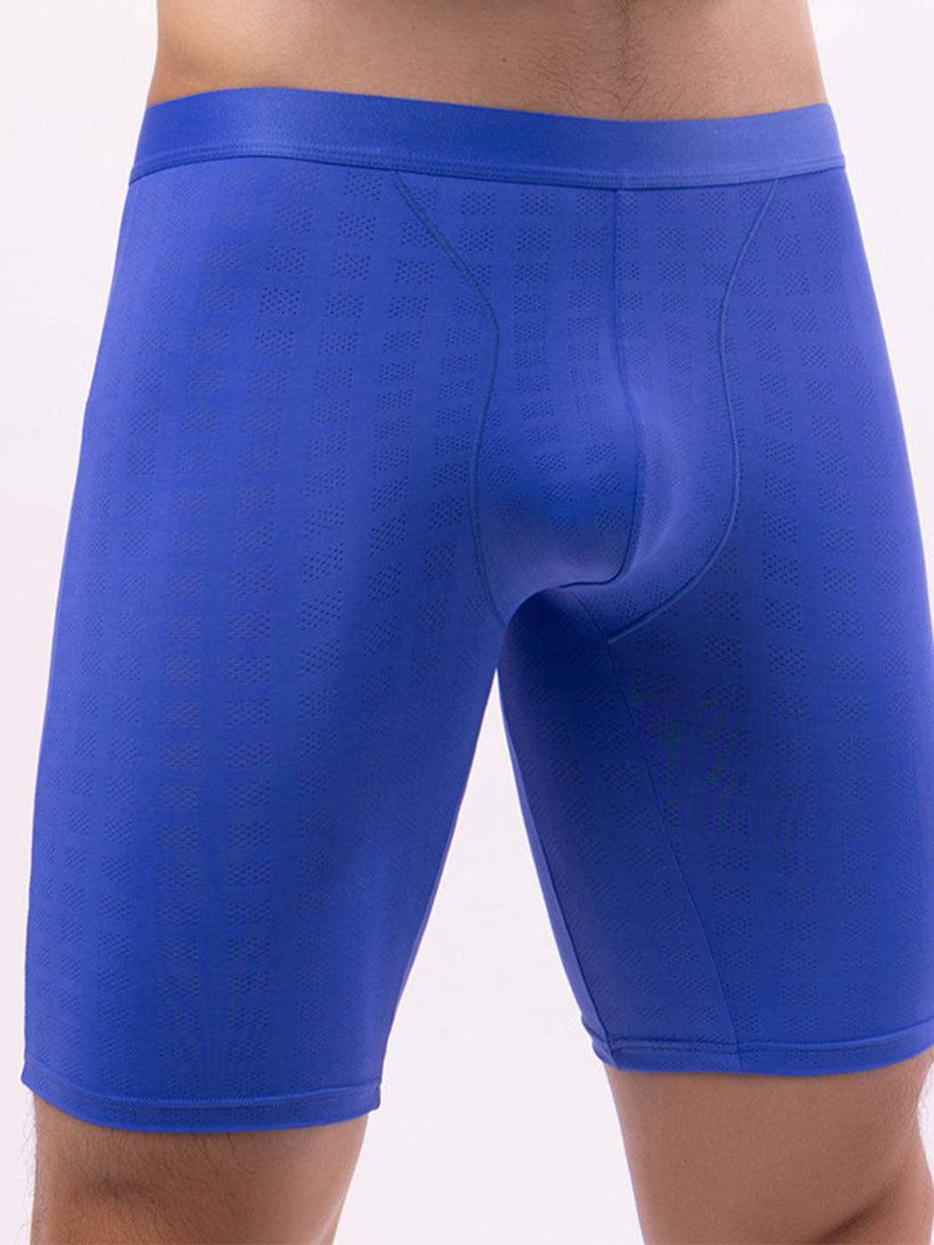 2 Pack Men's Front Pouch Mesh Boxer Briefs