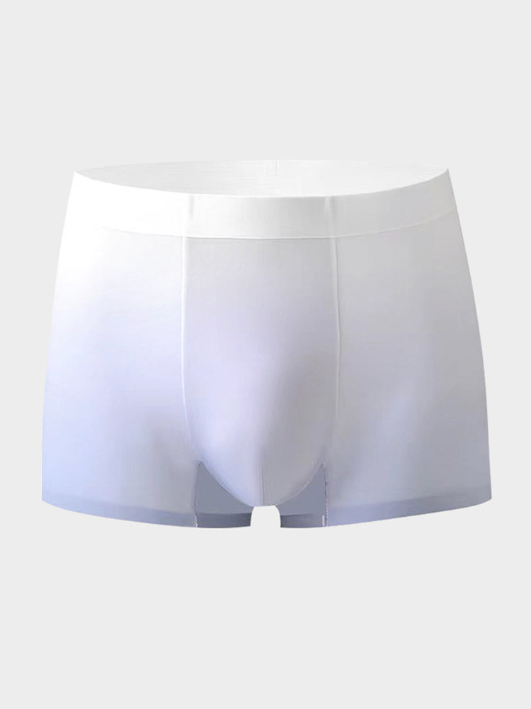3 Pack Men's Ice Silk Gradient Quick-Dry Ultra-Thin Breathable Antibacterial Trunks