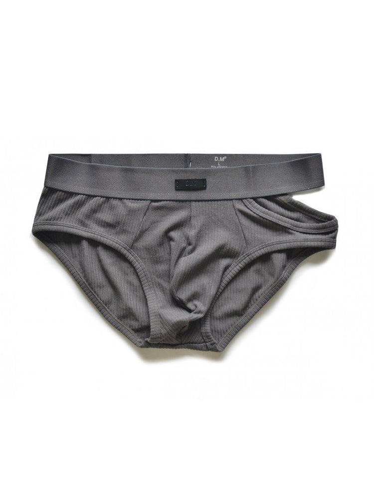 2 Pack Men's Low-Rise Sexy Side-Opening Briefs