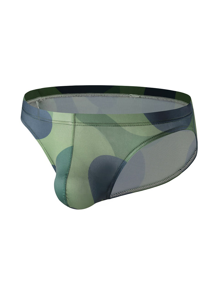 2 Pack Men's U-Pouch Camouflage Trendy Briefs