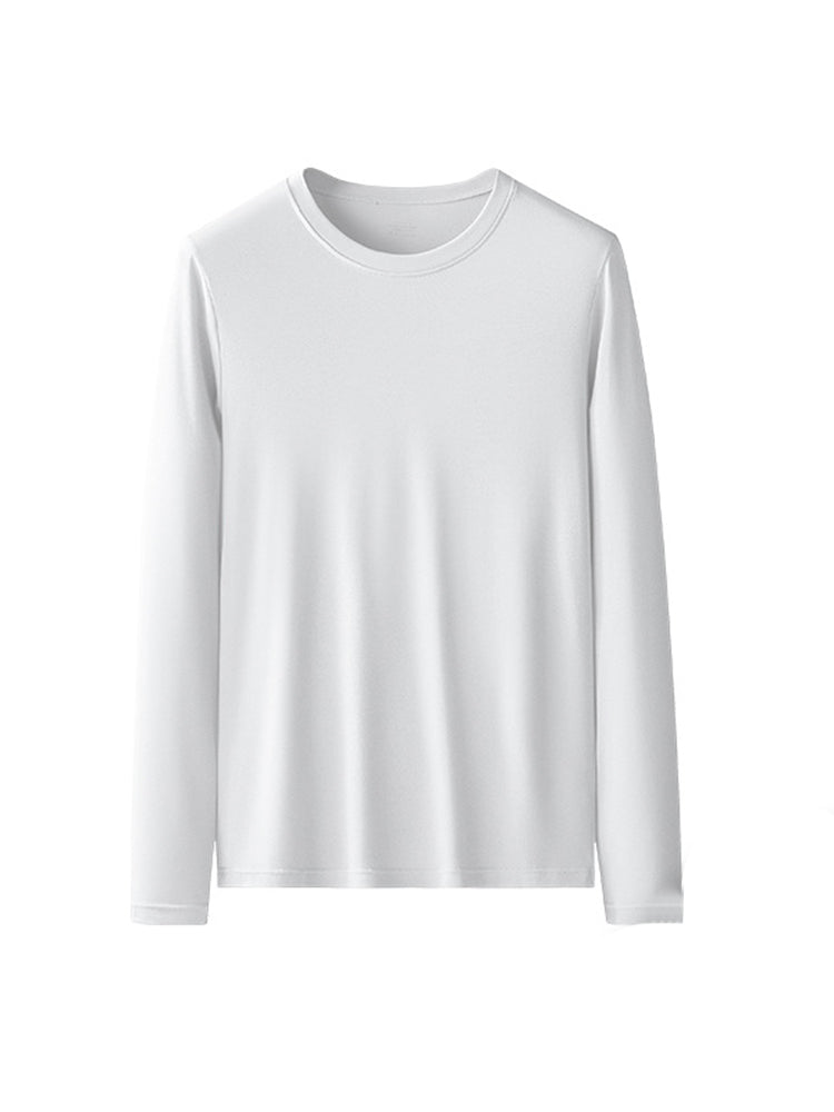 Men's Double-sided Modal Long-sleeved Solid Color T-shirt