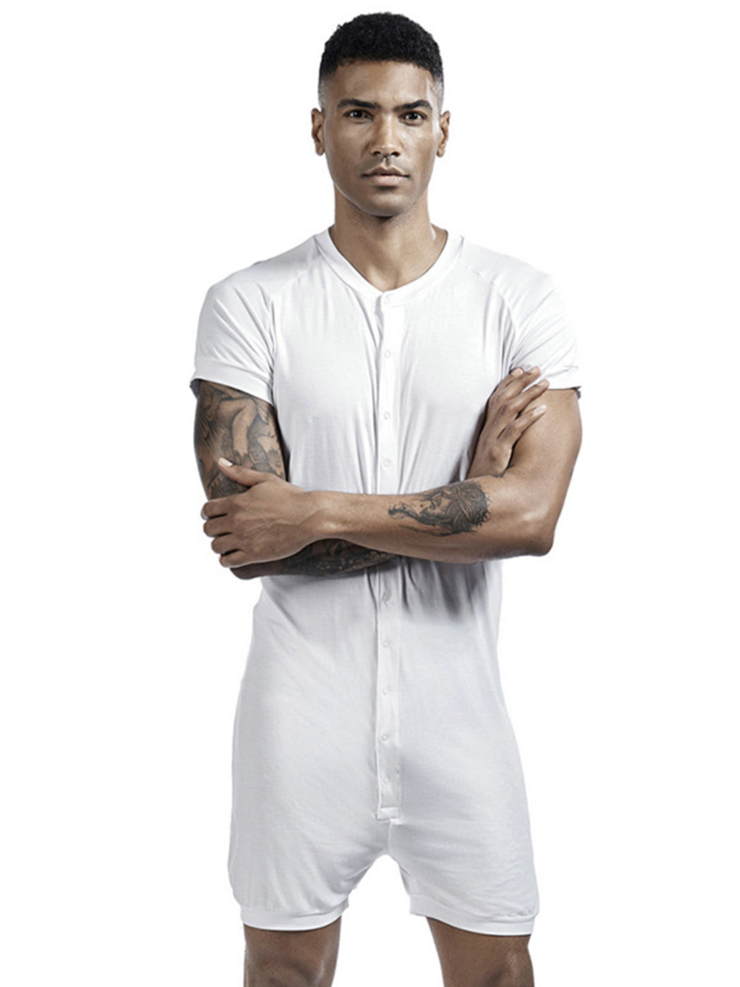 Men's Sexy Short Sleeve Onesie Loungewear