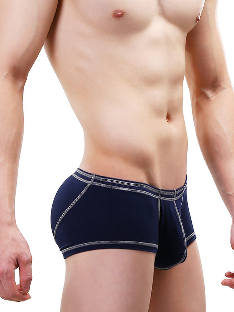 メンズ スポーティ 通気性 Uコンベックスポーチトランクス 2枚組