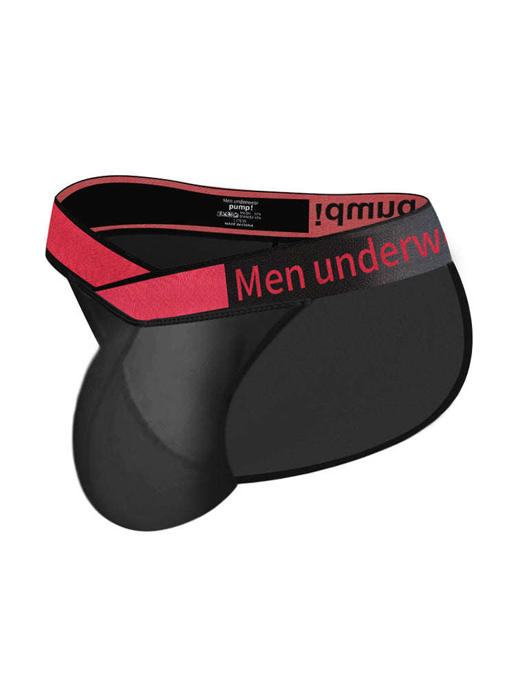 2 Pack Men's Large Pouch Semi-Transparent Sexy Bikini