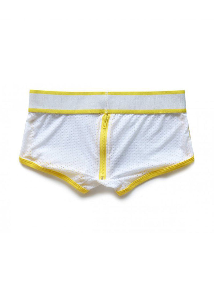 2 Pack Men's Fashionable Low-Rise Zipper Trunks