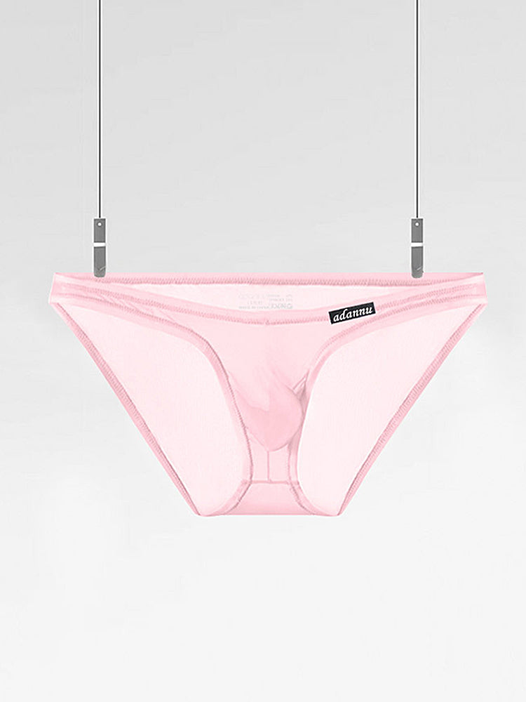 メンズ 3Dポーチ シアー アイスシルク ブリーフ