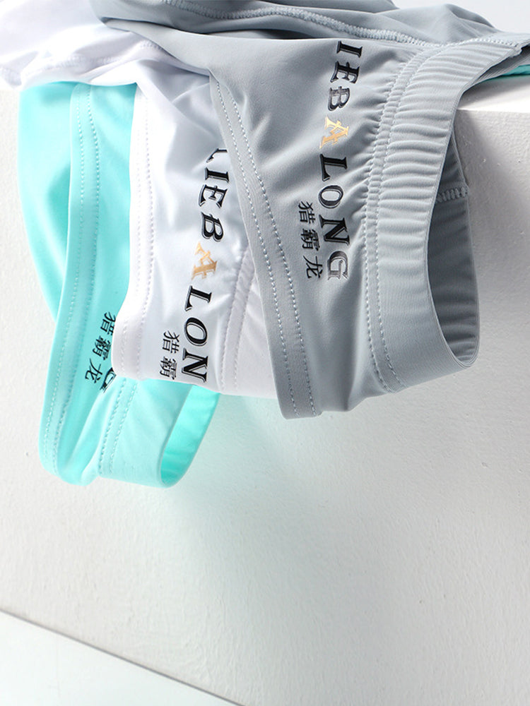 メンズ アイスシルク シームレス コンベックスポーチブリーフ 3枚組