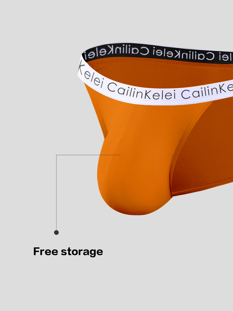 3-pack Men's Ultra Sexy Low Rise U-shaped Convex Pouch Briefs