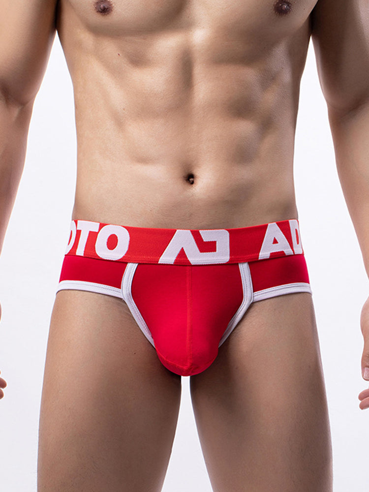 3 Pack Men's Gun and Bullet Separate Large Bag U-Shaped 3D Cut Loose Briefs