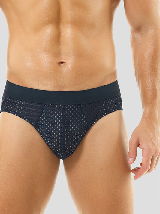 5 Pack Men's Breathable Briefs In Mesh