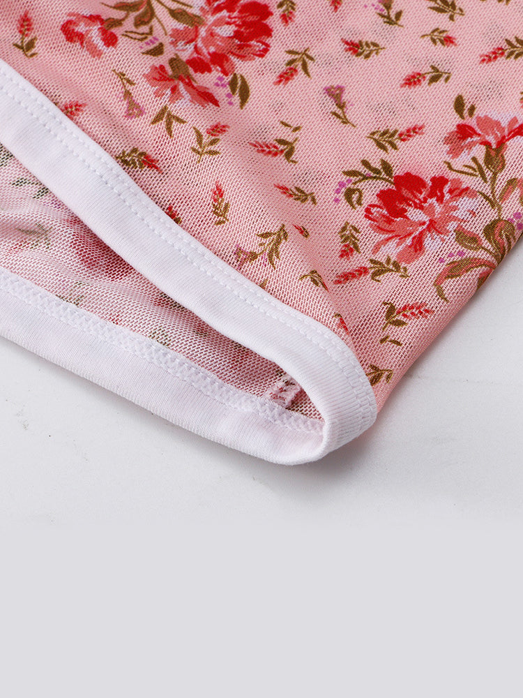 2-pack Men's Mesh Elephant Nose Transparent Boxer Briefs