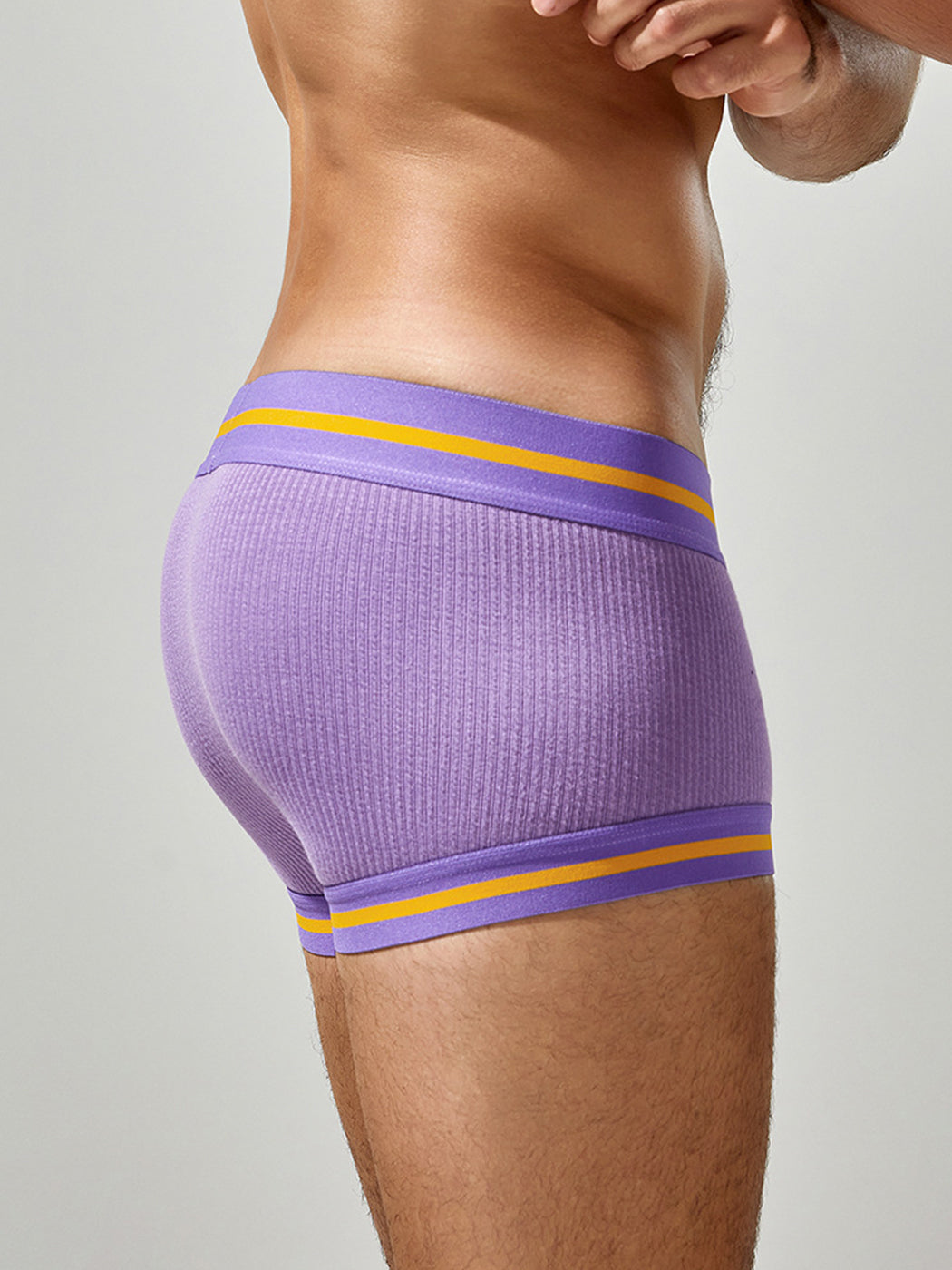 2 Pack Men's Spliced Color Trunks with Functional Fly