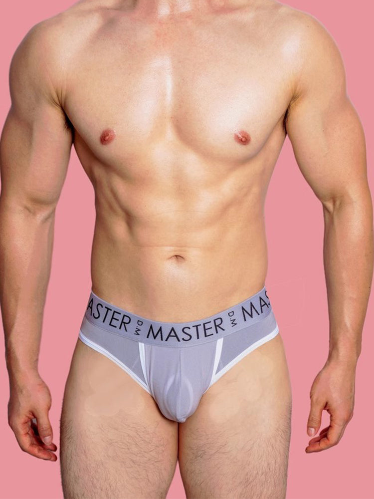 3 Pack Men's High Elasticity Quick-Dry Gun Egg Separation Wide Waist Briefs