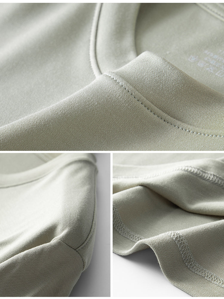 Men's Double-sided Modal Long-sleeved Solid Color T-shirt