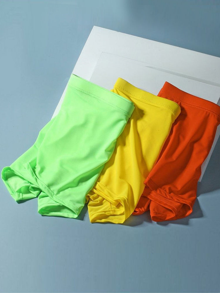 Thin Breathable Ice Silk U Convex Boxers for Men