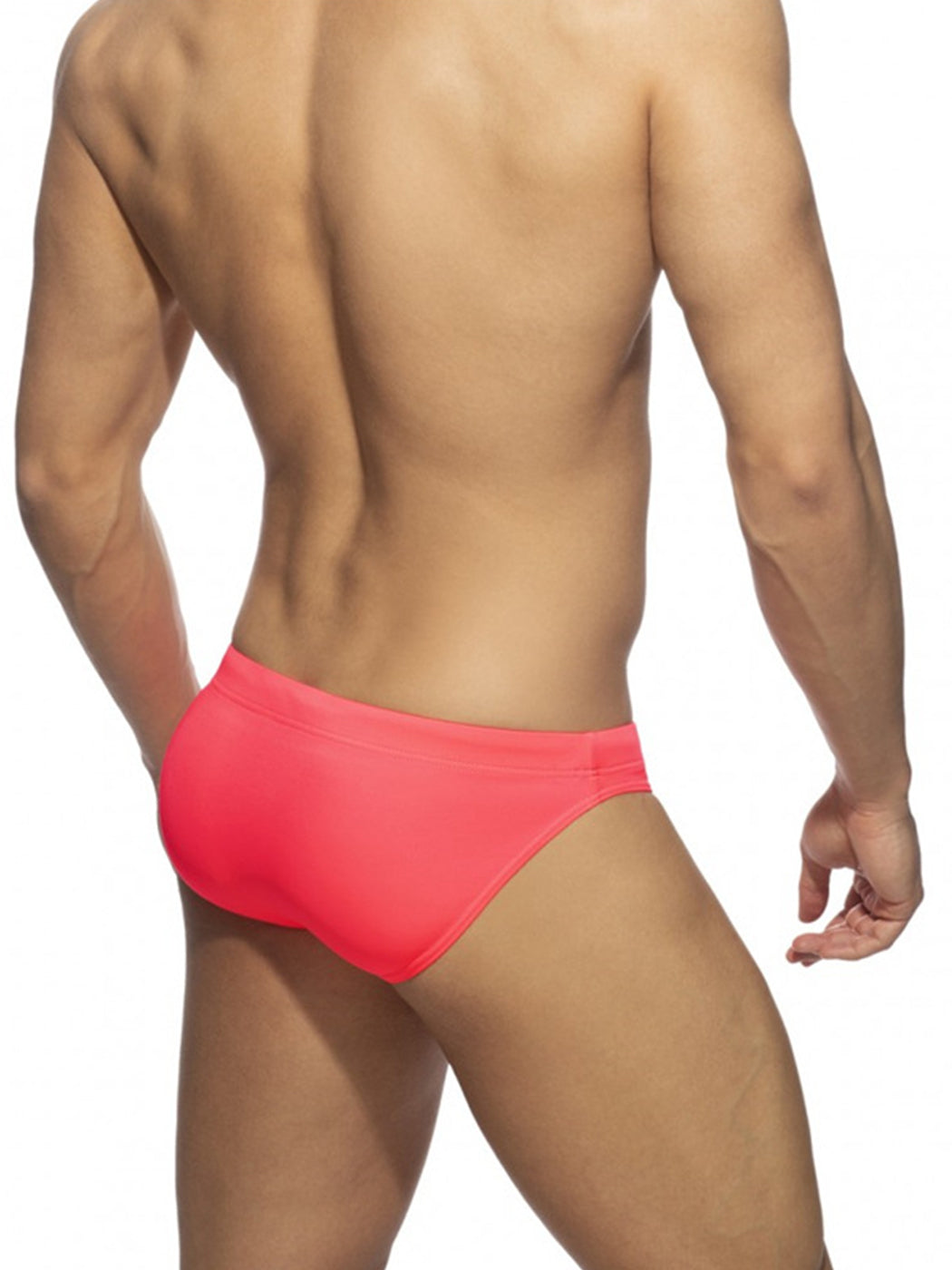 Men's Solid Color Swim Briefs with Removable Pad