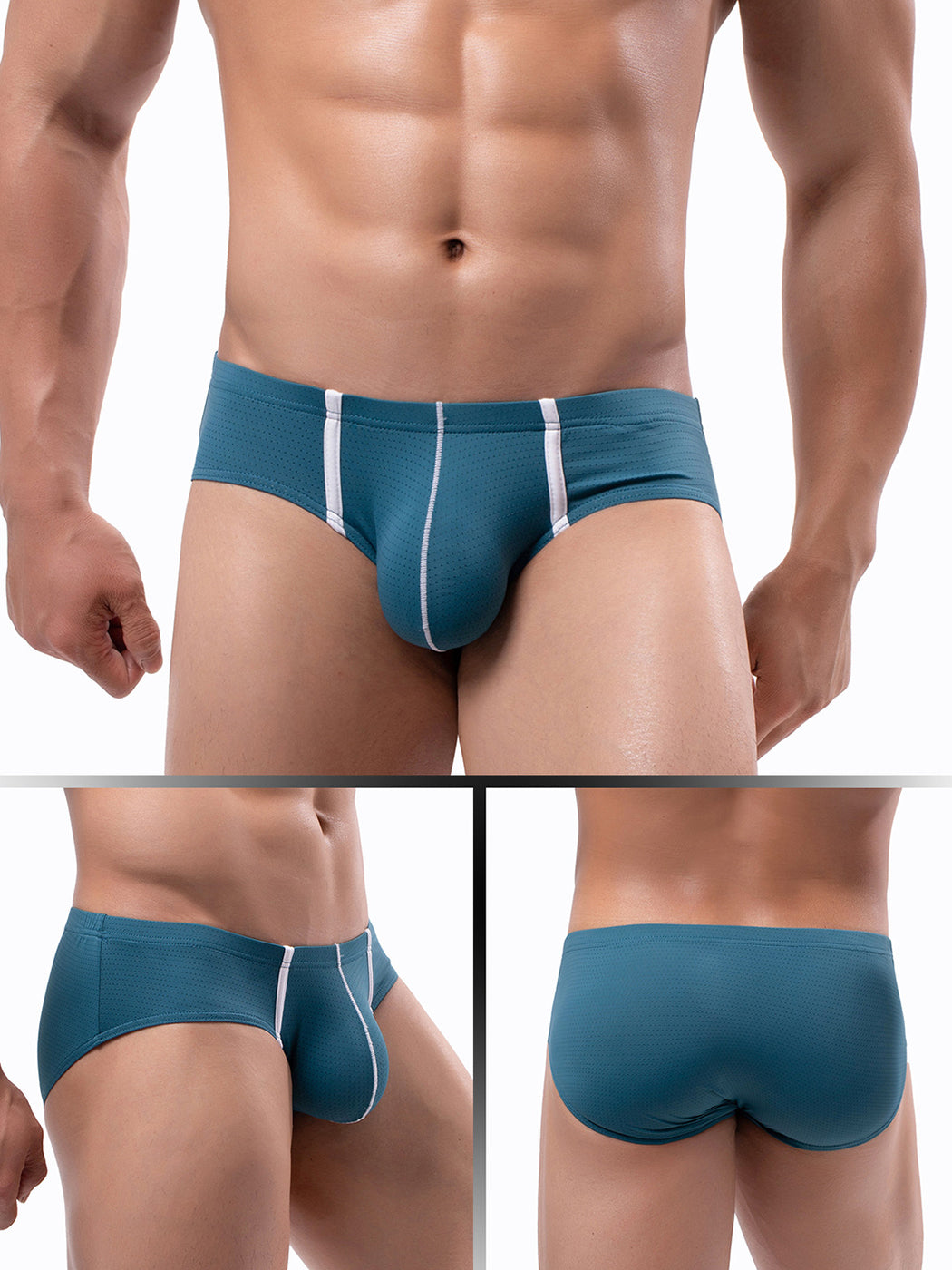 4 Pack Men's Low-rise Breathable Mesh Briefs