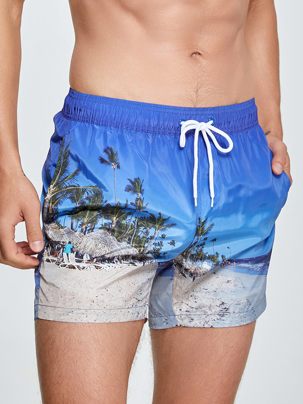 Men's Summer Printed Quick Drying Board Shorts