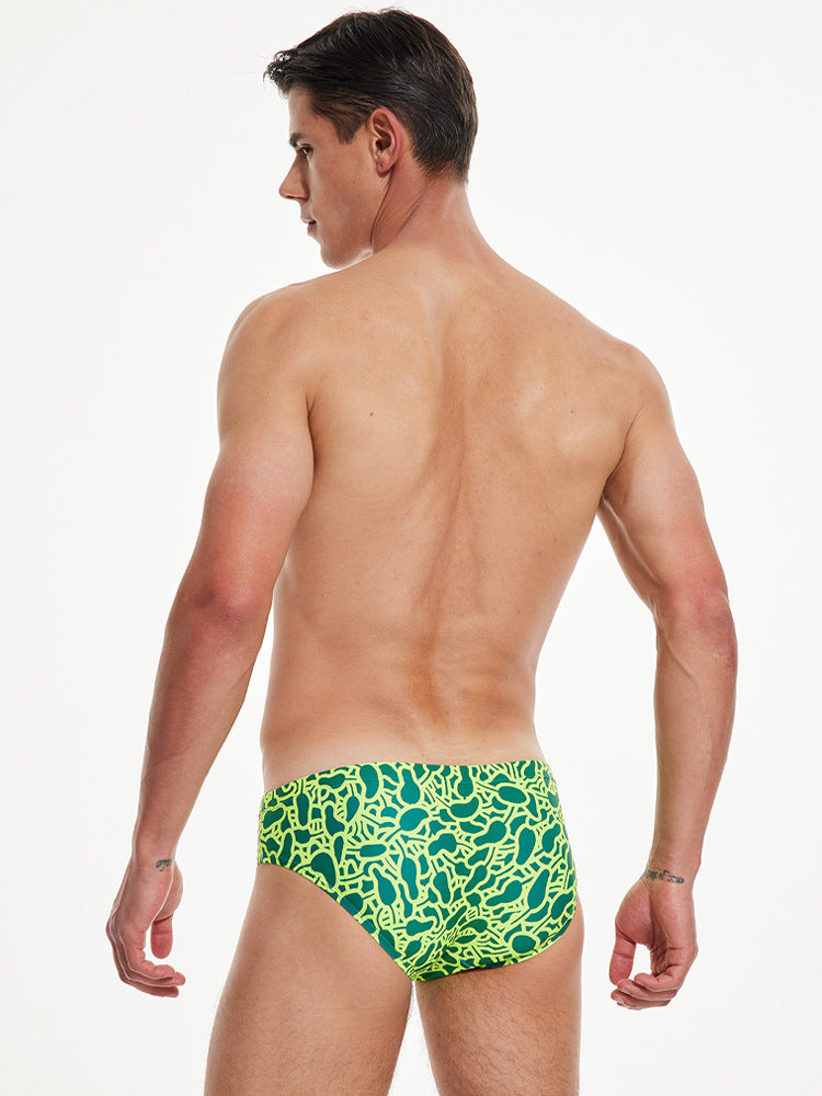 Vibrant Quick-Dry Swim Briefs for Men