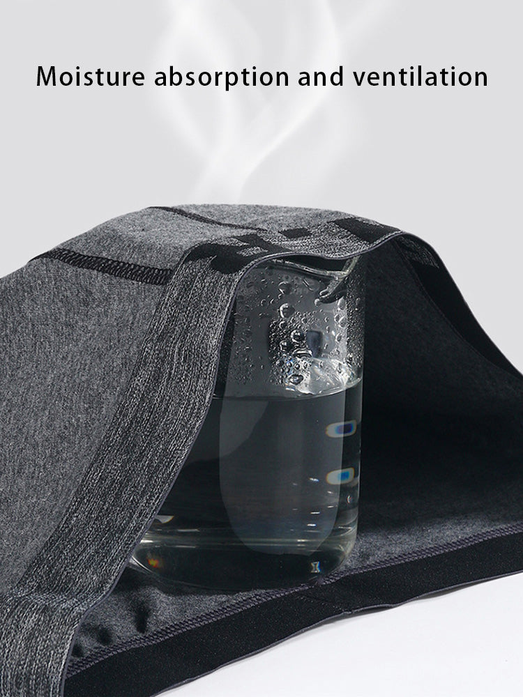 メンズ 快適コットン 擦れ防止 高伸縮性 スポーツボクサーブリーフ 4枚パック