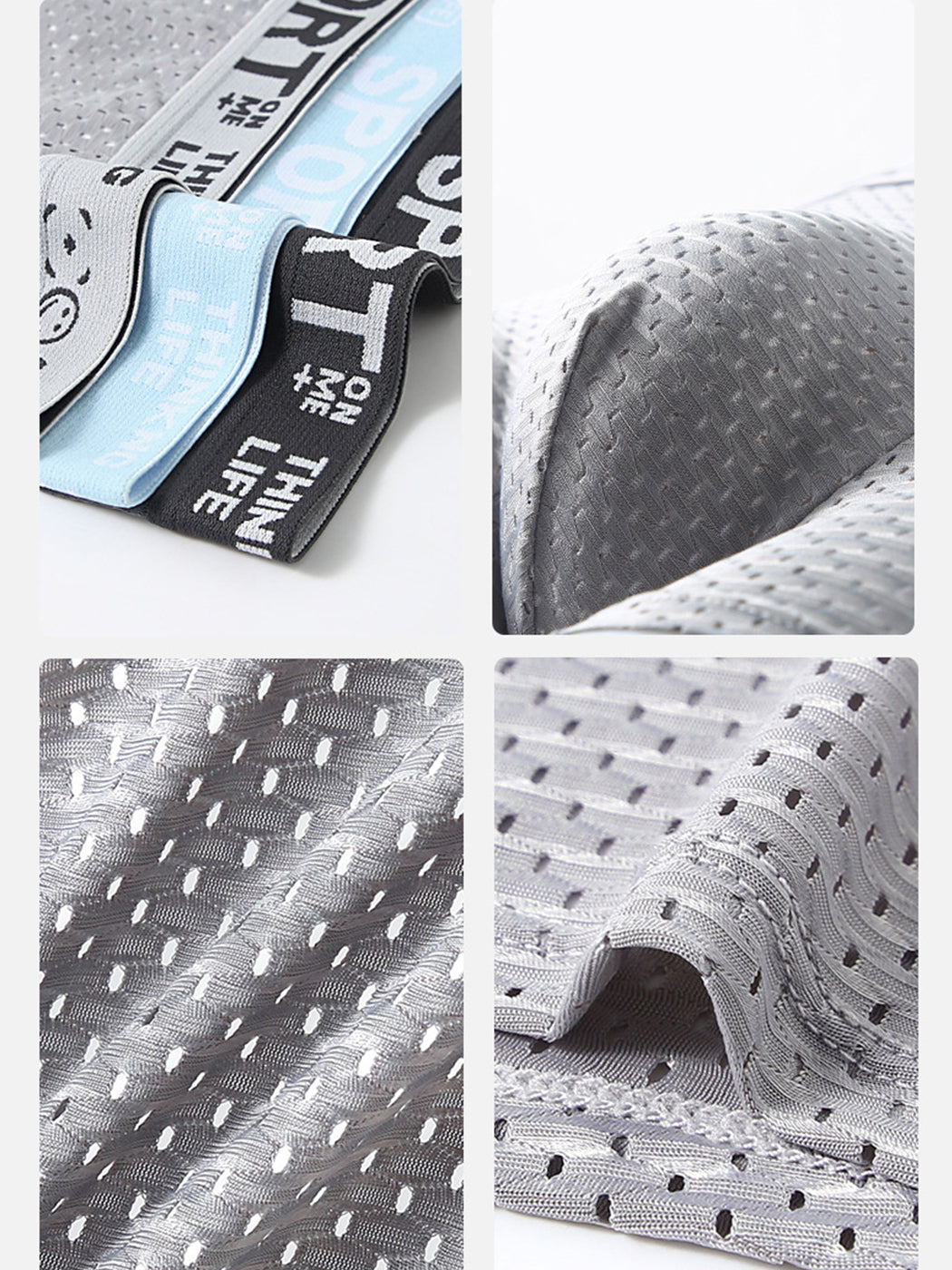 6 Pack Men's Contour Pouch Mesh Trunks