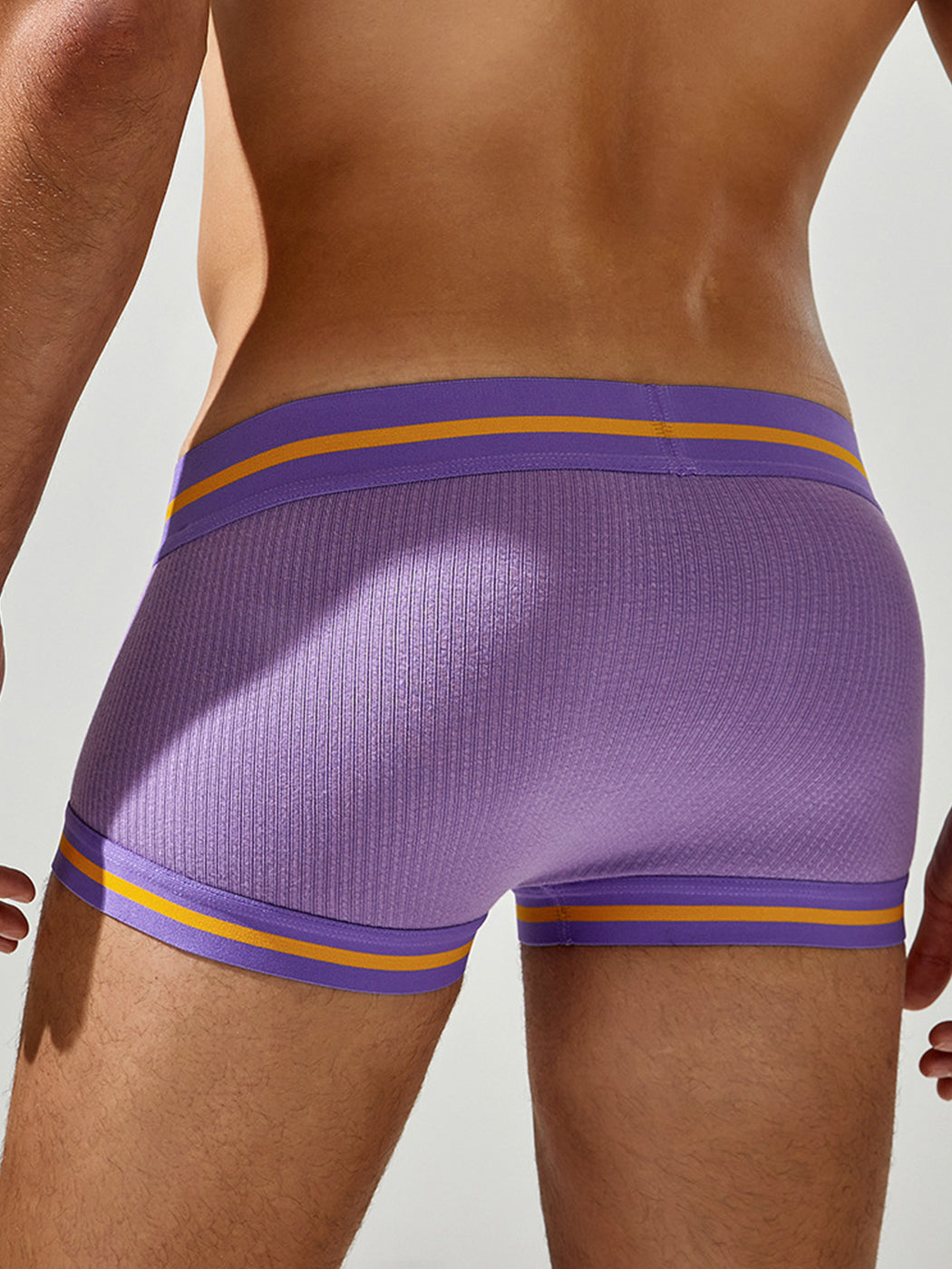 2 Pack Men's Spliced Color Trunks with Functional Fly