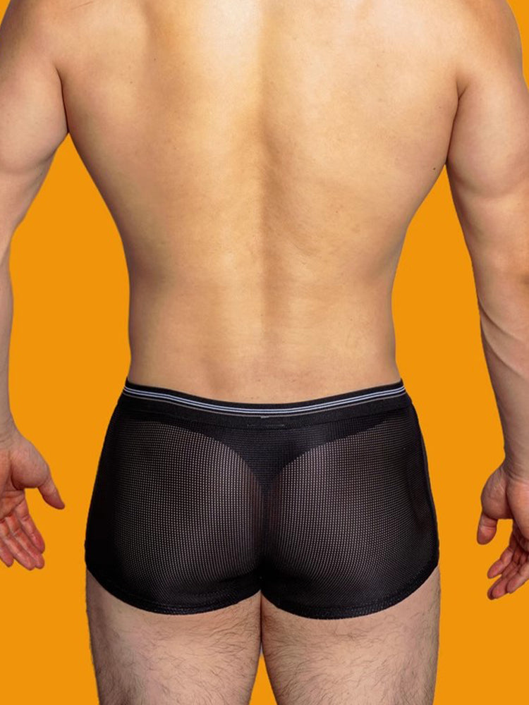 メンズ ナイロンメッシュ 通気性速乾トランクス 3枚組