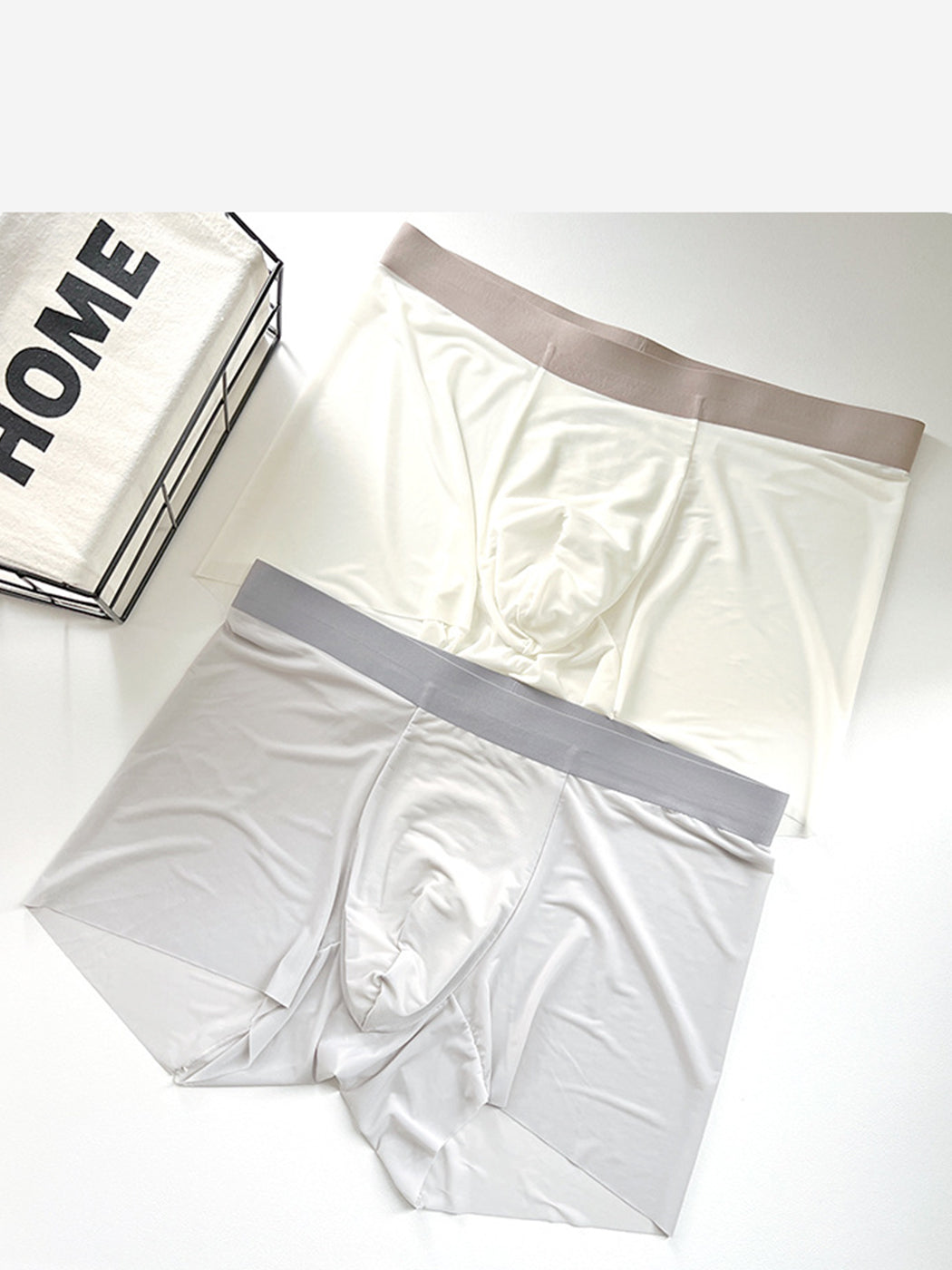 3 Pack Men's Ultra-thin Seamless Trunks