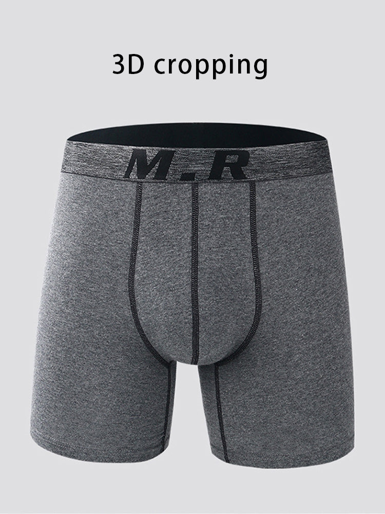 メンズ 快適コットン 擦れ防止 高伸縮性 スポーツボクサーブリーフ 4枚パック