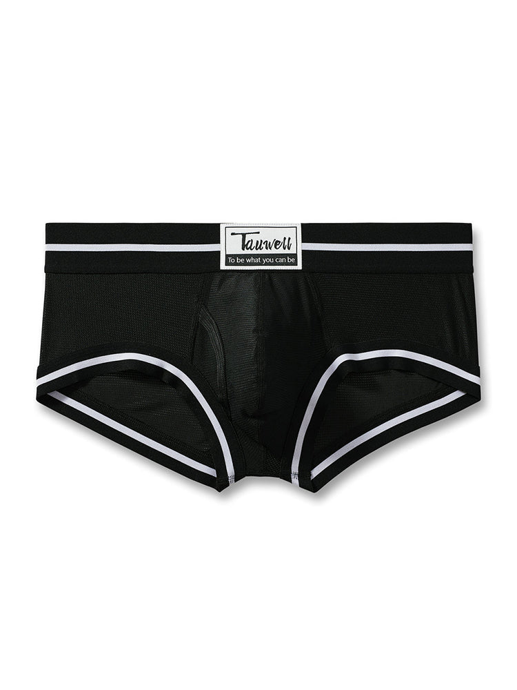 Men's Breathable Mesh Line Trunks with Fly